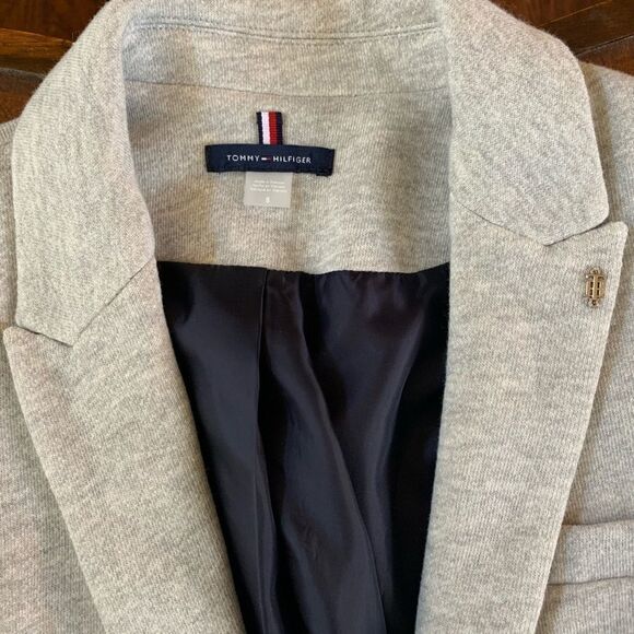 Tommy Hilfiger Button Knit Jacket w/ Elbow Patches - Picture 4 of 8